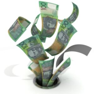 Money down drain
